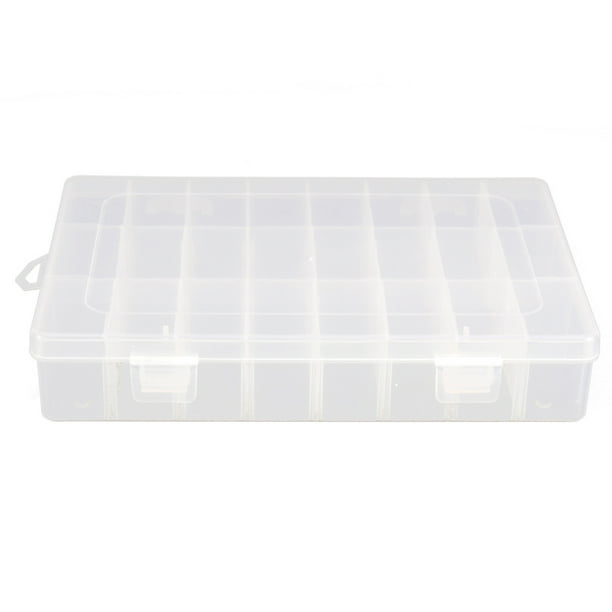 Sywqhk Caja de clasificación de señuelos de cebo de doble capa organizador de caja de aparejos de pesca (24 ranuras) Sywqhk Alta Calidad