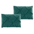 thumbnail image 4 of Luxury Oxford Pinch Pleated Down Alternative Comforter Set With Bed Skirt- Teal- Twin XL Size, 4 of 4