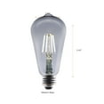 thumbnail image 4 of Better Homes & Gardens LED Vintage Light Bulb, ST19 40 Watts Smoke Classic Filament, E26, Dim - 4 Pk, 4 of 9