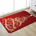 thumbnail image 2 of Flannel Carpet Non Slip Super Absorbent Door Mat Happy New Year Floor Mat Merry Christmas Rug Ornament Christmas Decorations For Home, 2 of 12