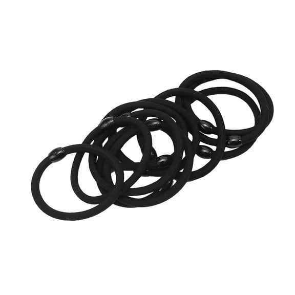 GAXIRE 8pcs Soft Ropes Ponytail Holders for Women Hair Accessories Any Occasions Black