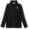 thumbnail image 3 of Adidas Boys' Zip Front Iconic Tricot Jacket, Black ADI, Large, 3 of 10