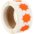 thumbnail image 1 of 1 Roll of 500pcs Fluorescent Sticker Decorative Sticker Labels Paper Seal Stickers Labels for Retail Store Garage Sale Sign to Boost Sales Rosy, 1 of 8