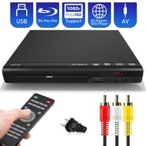 USTOP DVD Players for Smart TV, Simple DVD Player for Elderly, DVD Players that Play All Regions, CD Player with USB Input AV Cable for Home Stereo System, Black