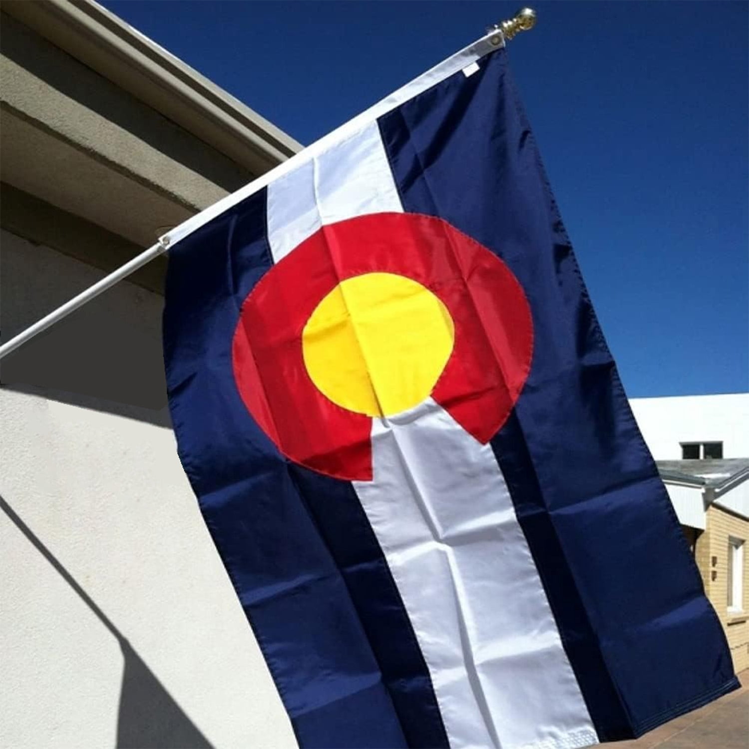 Colorado State Flag 3x5 Ft Double Sided US State Colorado Flag American States of Colorado Flags with 2 Brass Grommets Design Polyester Flags Decor for Indoor Outdoor