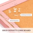 thumbnail image 4 of DOLLAR BOSS Poster Board Bulletin Board Pink Cork Board for Wall 36 X 24 Inches Message Project Board Decorative Hanging Pin Board for Office & Home Decor with 10 Pushpins, 4 of 9