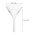 NIYANGLE Scientific Glass Funnel for Lab Durable High Temperature 4Pcs ...