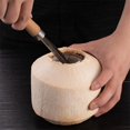 thumbnail image 3 of Stainless Steel Coconut Scraper Coconut Meat Removal Tool Multi Purpose Fruit Knife, 3 of 8