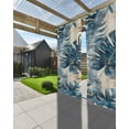 thumbnail image 3 of nqOlkjepod Outdoor Curtains for Patio Waterproof, Blue Brown Palm Leaf Outdoor Privacy Panels Grommet, Vintage Summer Botanical Blackout Outside Curtains for Porch/Cabana/Pergola 54"x95", 1 Panel, 3 of 8