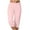 Pink, variant on Lovskoo Capri Pants for Women Solid Color Loose Soft Drawstring Workout Yoga Pants Outdoor Sports Casual Lounge Pants with Pockets Beige