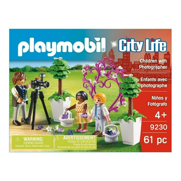 Niños y Fotógrafo Playmobil City Life 61 Piezas