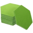 thumbnail image 3 of Supvox 12Pcs Green Felt Bulletin Board Tiles Hexagon Wall Decor for Memo Notes and Key Holder, 3 of 10
