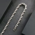 thumbnail image 2 of 9/11mm Heavy Stainless steel Silver Twist Chain Chain Mens Necklace Or Bracelet, 2 of 4