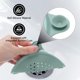 thumbnail image 3 of Uxcell 3packs Shower Drain Hair Catcher Round Drain Strainers for Shower, Lake Blue, 3 of 5