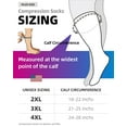 thumbnail image 5 of Plus Size Compression Socks for Women Men 20-30 mmHg 2xl 3xl 4xl , Wide Calf High Tights Long SocksStockings Best Support for Circulation, Running, 5 of 6