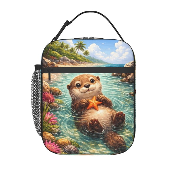 Ocean Lovers Lunch Bag Reusable Thermal Lunch Tote with Handle for Women and Men