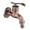 Red, variant on Zinc Alloy Faucet for Laundry, Bathroom, Wall Mount, Faucet, Outdoor Garden Hose, Unique Cold Faucet , Bronze