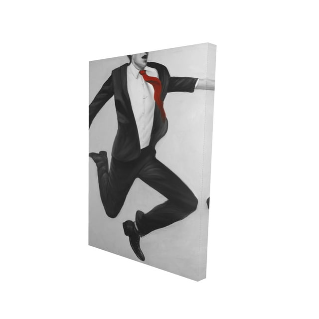 Happy classic man - Toile 24"x36 Pouces - Impression à la Demande