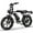Black, variant on Hipatoo Electric Bike for Adults, 20" Electric Mountain Bike 750W 31MPH, 48V 15Ah Battery, UL2849