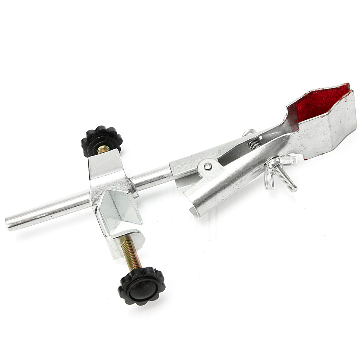 Support De Laboratoire Chimique Avec Flacon, Condenseur, Pinces - Set Métal Neuf