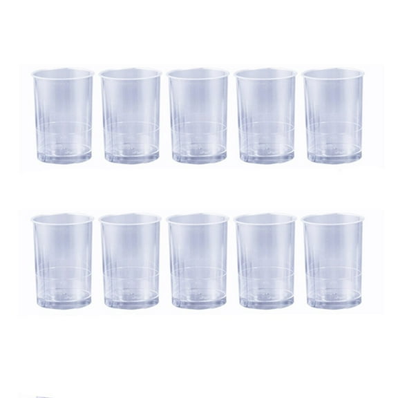 Masteelf Transparent Plastic Mousse Cups for Jelly Yogurt Dessert Storage Made of Material