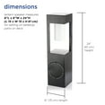 thumbnail image 4 of Alpine Corporation Black Metal Lantern Rustproof, 4 of 14