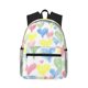 thumbnail image 1 of Disketp Hand Drawn Colored Hearts Mochila Ligera Clásica con Múltiples Bolsillos, Mochila Casual para Hombre y Mujer, Ideal para Escuela, Trabajo y Viajes, 1 of 6