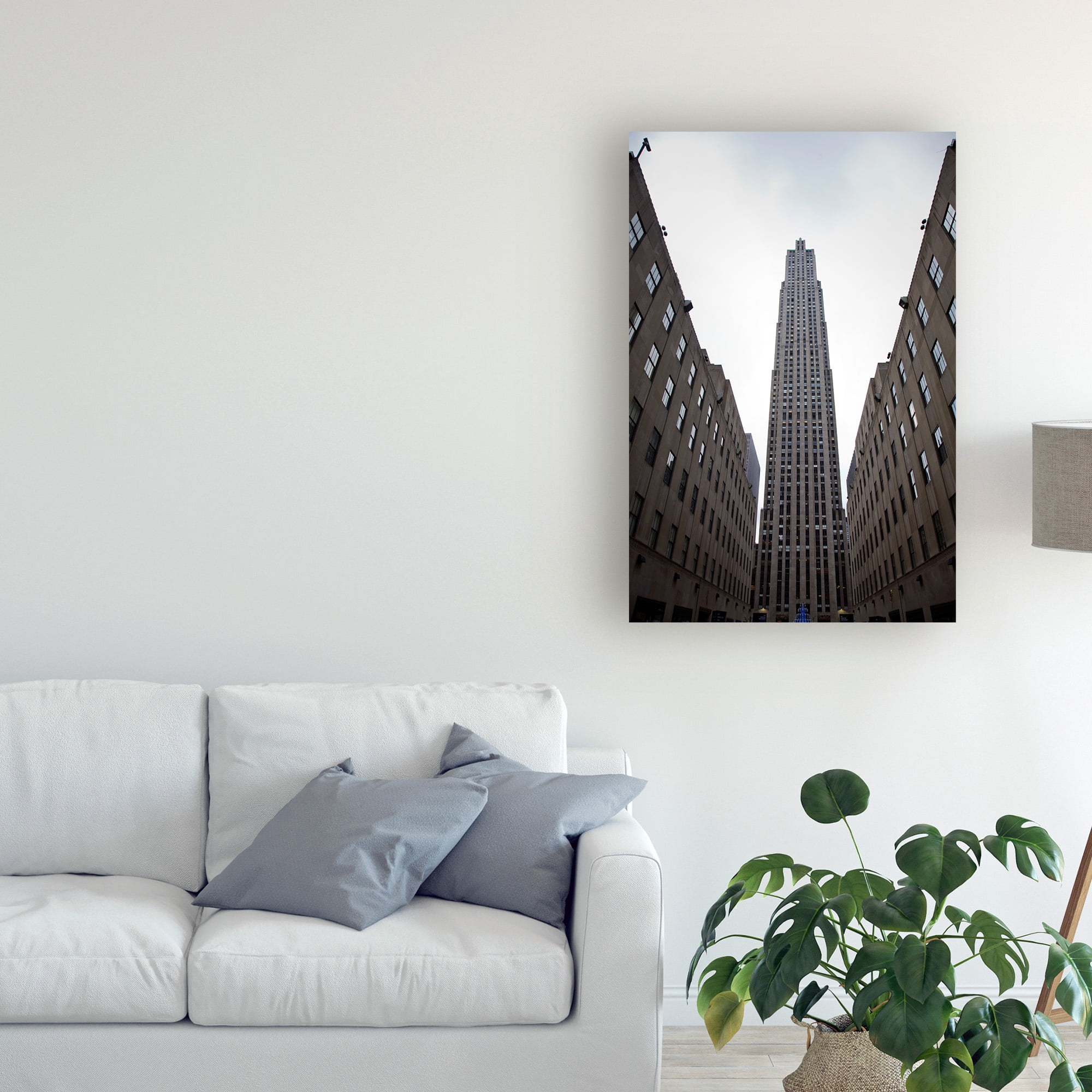 Trademark Fine Art 'Rockefeller Center New York City New York Color' Canvas Art by Monte Nagler