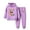 Purple-2, variant on Little Girls Clothes Two Piece Sweatsuit Butterfly Sweatshirt Hoodie Sweatpants Full Spring Travel Going Out Outfits, Hot Pink, 6 Years