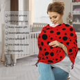 thumbnail image 4 of Haiem Ladybug Pattern Baby Nursing Cover & Nursing Poncho - Multi Use Cover for Baby Car Seat Canopy, Stroller Cover, 360°Full Privacy Breastfeeding Coverage, 4 of 9