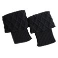 thumbnail image 1 of Guardurnaity Cálido invierno sobre la rodilla Calentadores de piernas de punto largo Calentadores de piernas elegantes Calentadores de rayas Accesorios de disfraces negro, 1 of 6