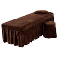 thumbnail image 4 of Juego de ropa de cama para masajes SPA Juegos de sábanas para mesas de masajes, mesa individual para spa de salón de masajes café Zulema Sábana de la mesa de masaje, 4 of 8