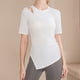 thumbnail image 2 of Camisetas de Manga Corta para las Mujeres Casual Color Sólido Deportes Yoga Cuello Redondo, Top Ligero para el Uso Diario, Hogar Y Cómodo, 2 of 7