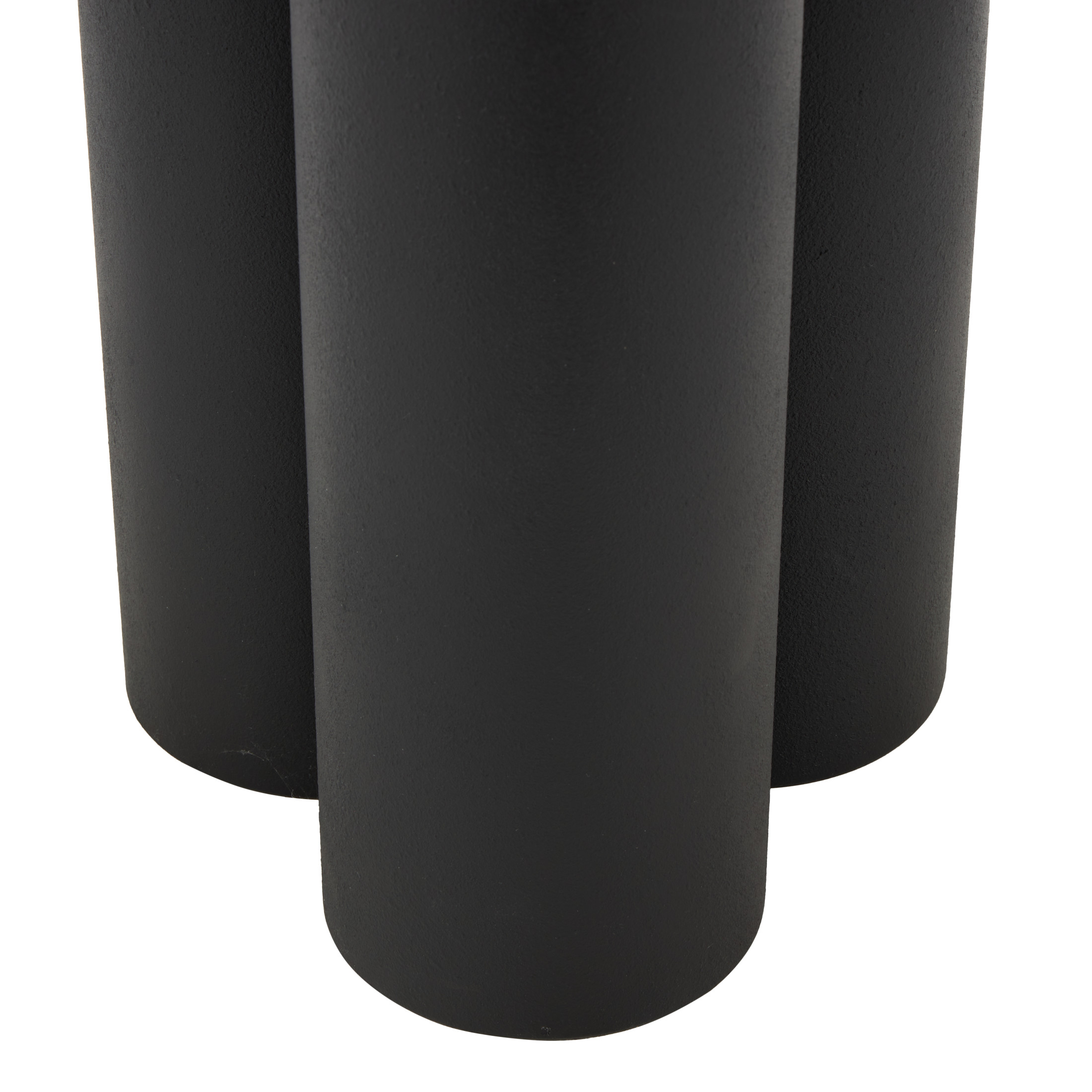 DecMode 16" x 20" Black Metal Accent Table with White Marble Tabletop, 1-Piece