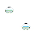 thumbnail image 3 of Eigraketly Gafas profesionales de gran angular para natación, impermeables, para piscina, a prueba de niebla, gafas de buceo, accesorios para niño amarillo azul 2piezas, 3 of 6