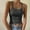 Dark Gray, variant on Hot days, bold styles Olyvenn Women's Sleeveless Crop Tank Top Summer Fashion Slim Fit Scoop Neck Ribbed Knit Basic Crop Cami Shirts Tops Wine L
