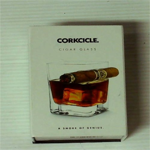 Double Old Fashioned Glass With Built-In Cigar Rest Corkcicle Cigar Glass