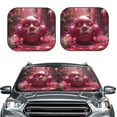 thumbnail image 2 of Windshield Sun Shade, Surreal Pink Headphones Foldable Car Sun Shade Windshield for Front, 2 Pieces, 2 of 7