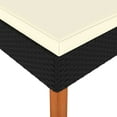 thumbnail image 5 of vidaXL Footstool Poly Rattan and Solid Eucalyptus Wood, 5 of 5