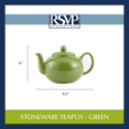 thumbnail image 3 of Tetera RSVP International Stoneware de 1,25 L, color verde microondas, 3 of 4