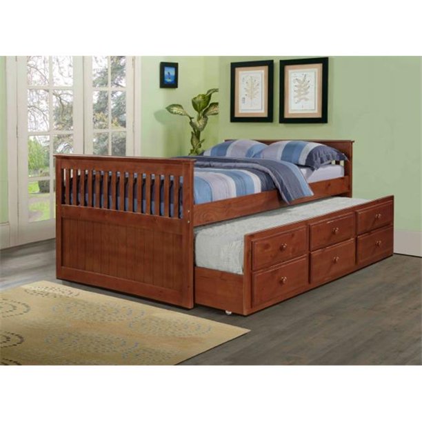 Pivot Direct PD103EF Full Size Mission Captains Trundle Bed & Slat