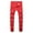 Red, variant on Aoochasliy Mens Jeans Men's New Tight-fitting Ripped Straight Hip-hop Stretch Motorcycle Denim Trouser