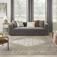 thumbnail image 2 of 8' X 10' Sage Oriental Power Loom Distressed Washable Area Rug, 2 of 9