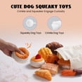 thumbnail image 3 of Nocciola 10 PCS Bread Dog Toy Set with a Grocery Bag, Christmas gift,Cute Crinkle Squeaky Plush Puppy Toys, Hide and Seek Toys for Small to Medium Dogs, 3 of 5