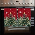 thumbnail image 2 of Red Christmas Kitchen Towels Set of 3, Water Absorbent Dish Towel, Snowflake Xmas Christmas Tree Decorative Hand Towels - Quick Drying Cloth for Cooking Baking, 18x28 Inch, 2 of 8