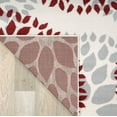 thumbnail image 5 of Rugshop Modern Floral Circles Design for Living Room,Bedroom,Home office,Kitchen Non Shedding Area Rug 3'1" x 5' Red, 5 of 7