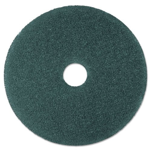 3M Cleaner Floor Pad 5300, 19" Diameter, Blue, 5/Carton -MMM08412
