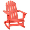 thumbnail image 5 of VidaXL Solid Print Solid Fir Wood Outdoor Weather Resistant Rocking Chair, Yellow, 5 of 43