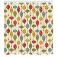 thumbnail image 3 of Ambesonne Christmas Shower Curtain, Traditional Balls, 69"Wx84"L, Multicolor, 3 of 3