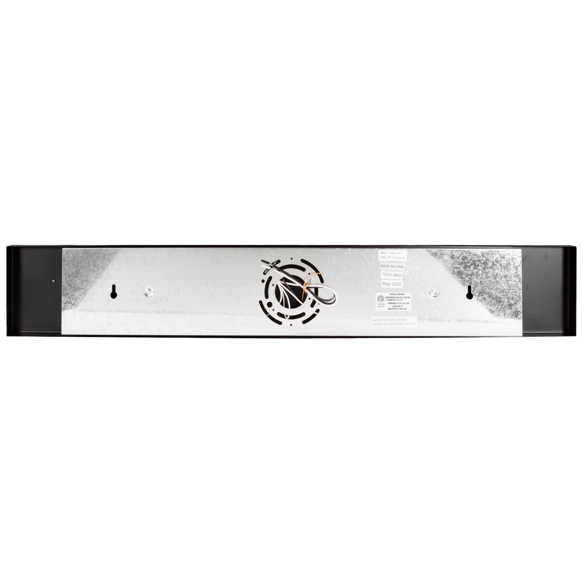 Design House Dove Creek 4-Light Dimmable Bathroom Vanity Light with Frosted Glass, Matte Black